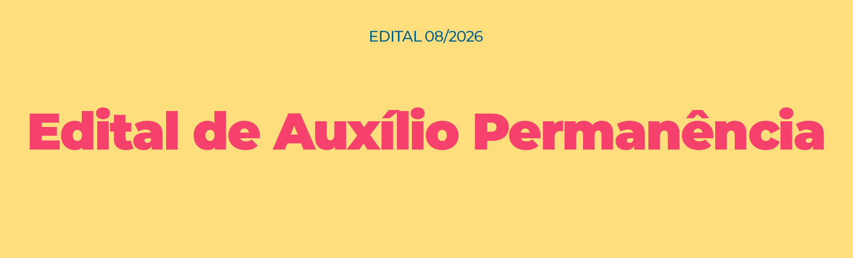 Edital de Auxílio Permanência 2026